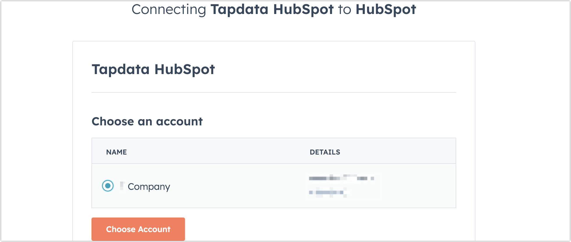 Authorize HubSpot