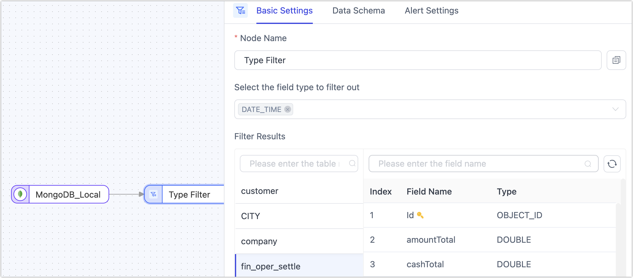 Type Filtering