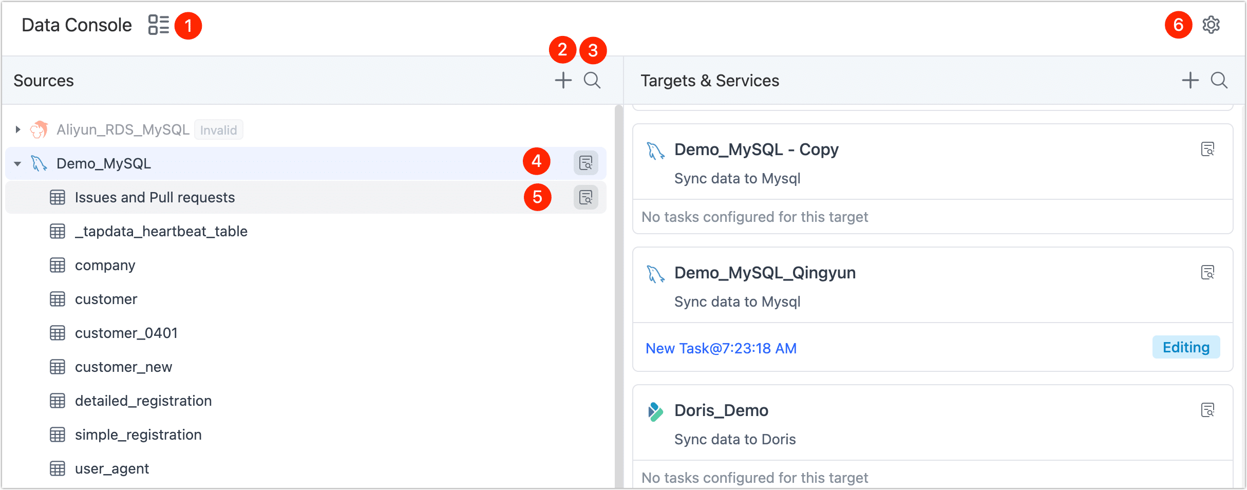 Data Integration Mode Interface