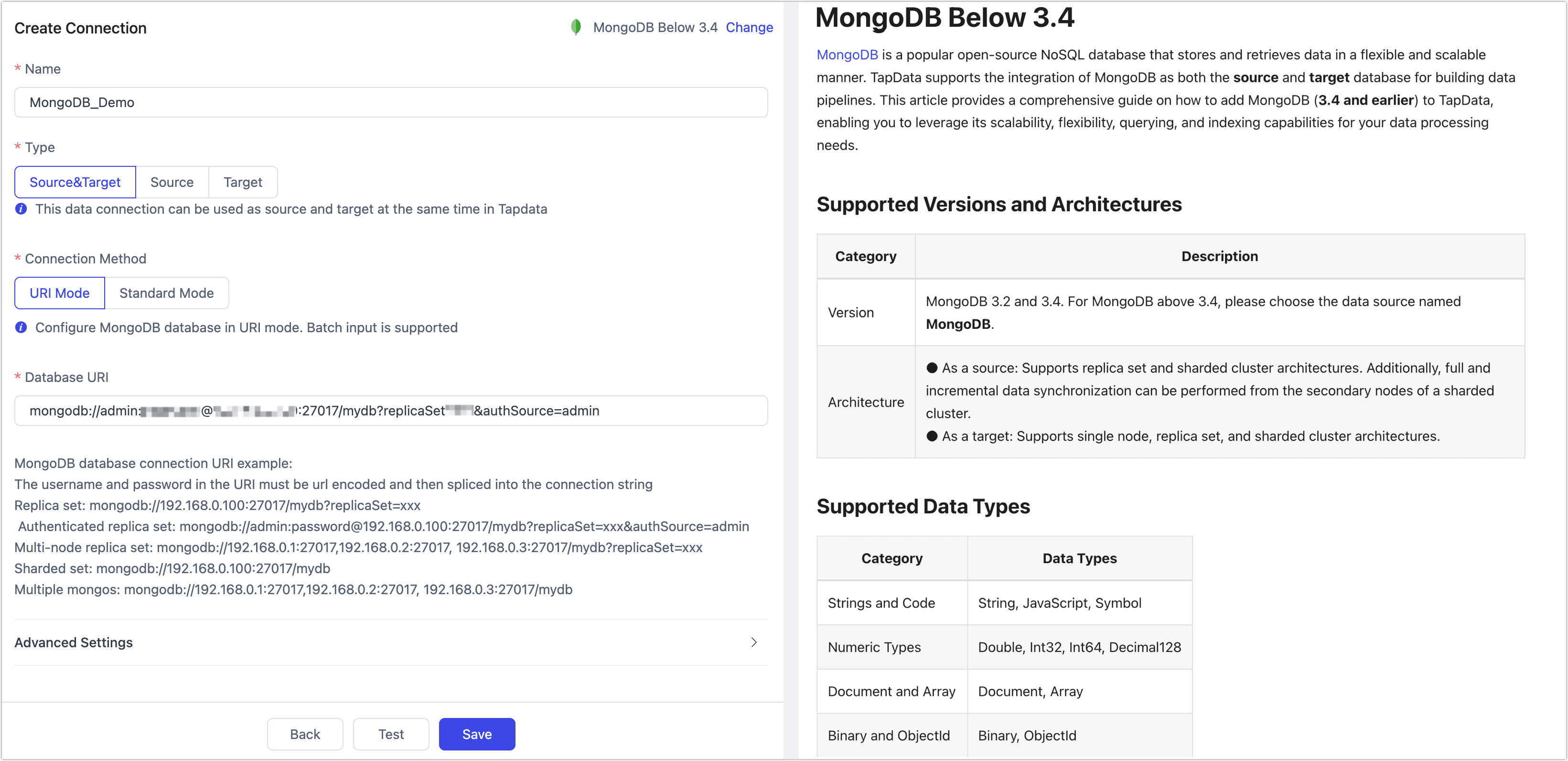 MongoDB Connection Example