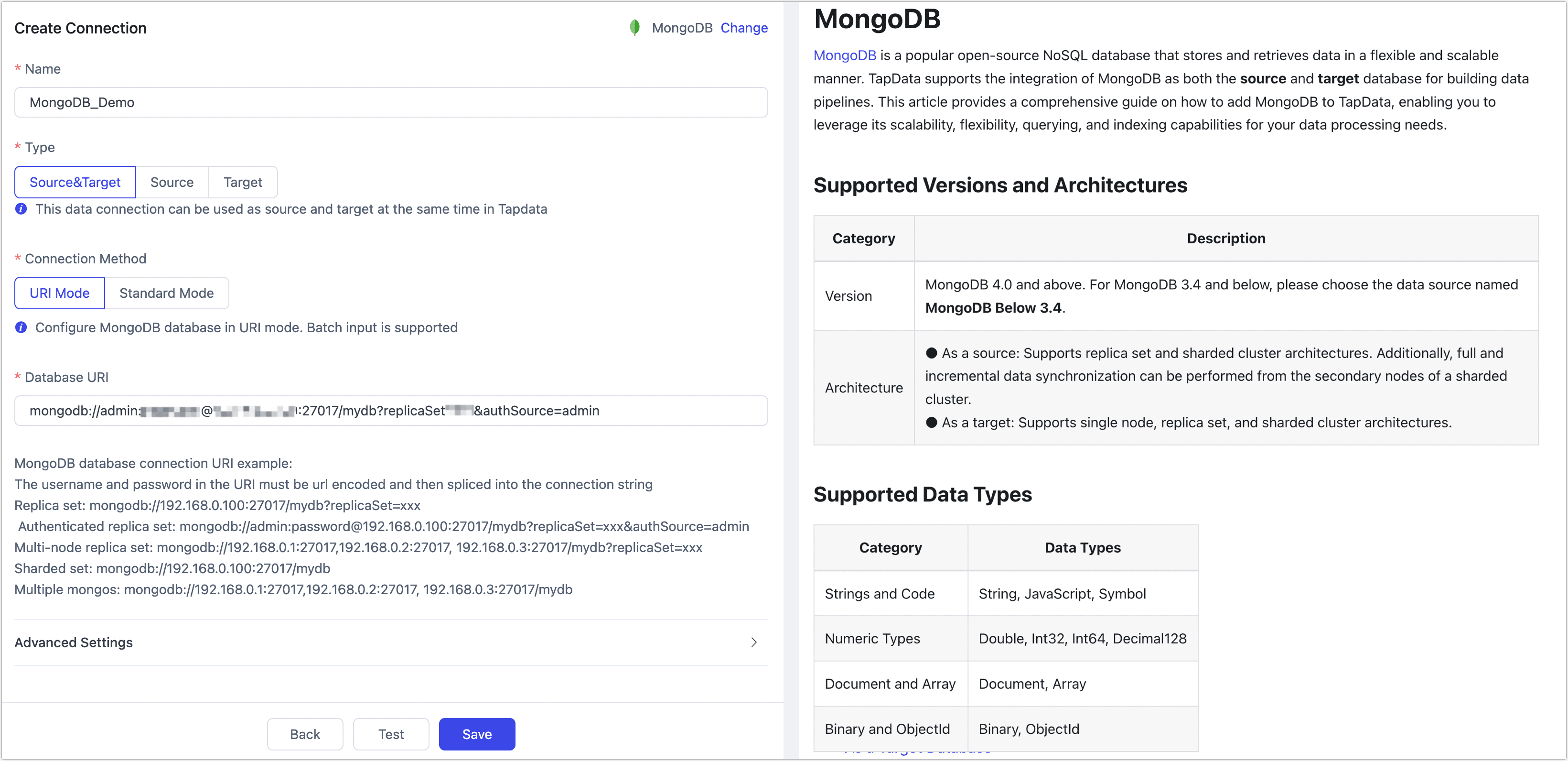 MongoDB Connection Example