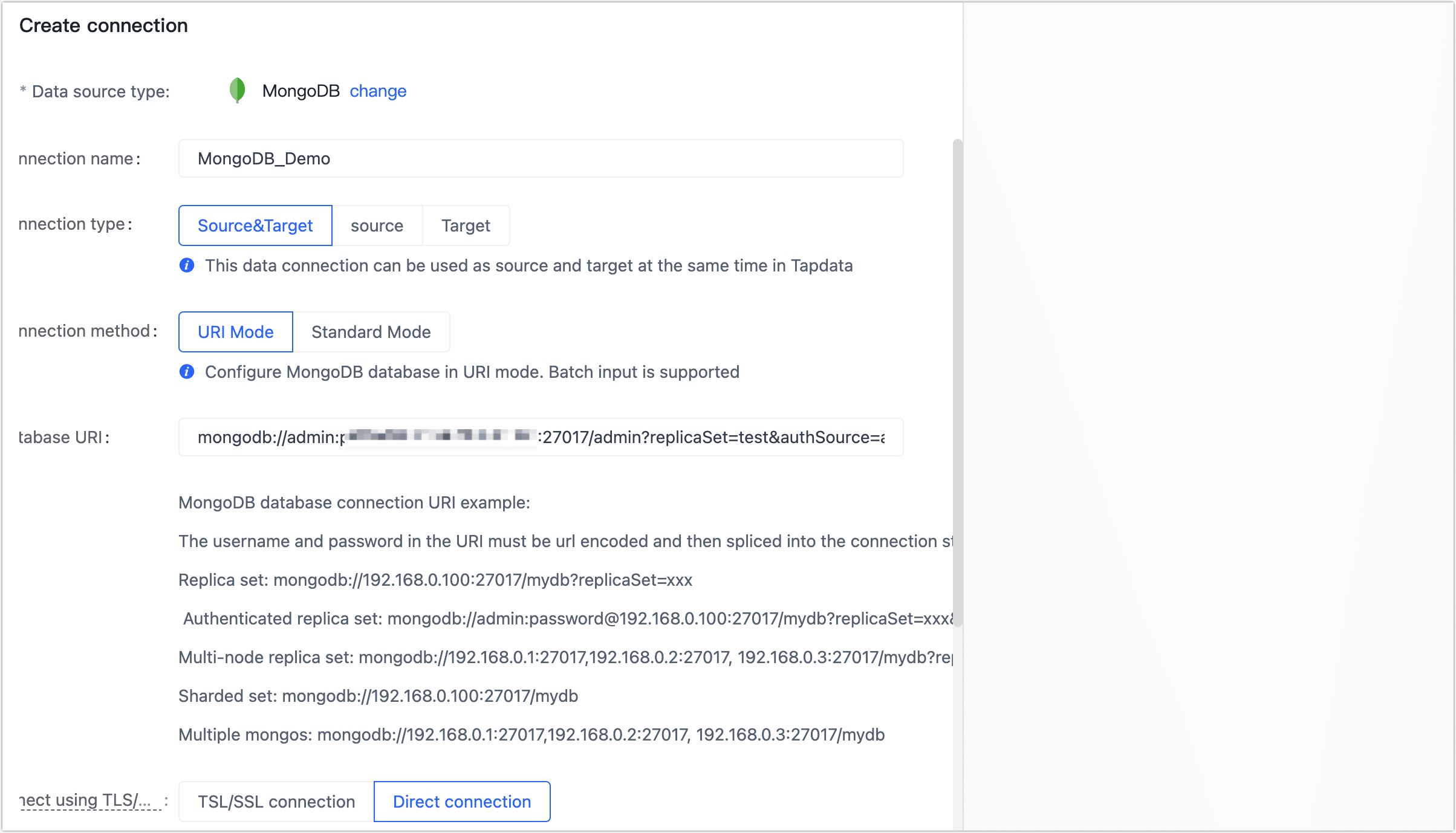 MongoDB Connection Example