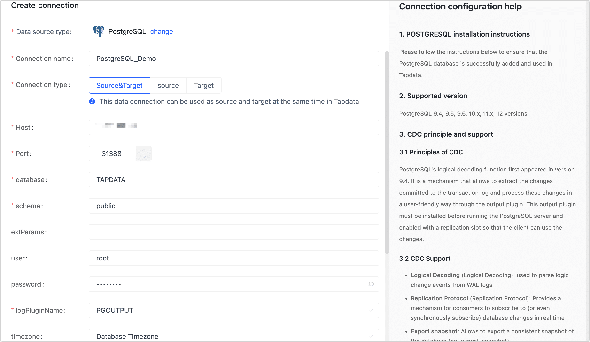 PostgreSQL Connection Example