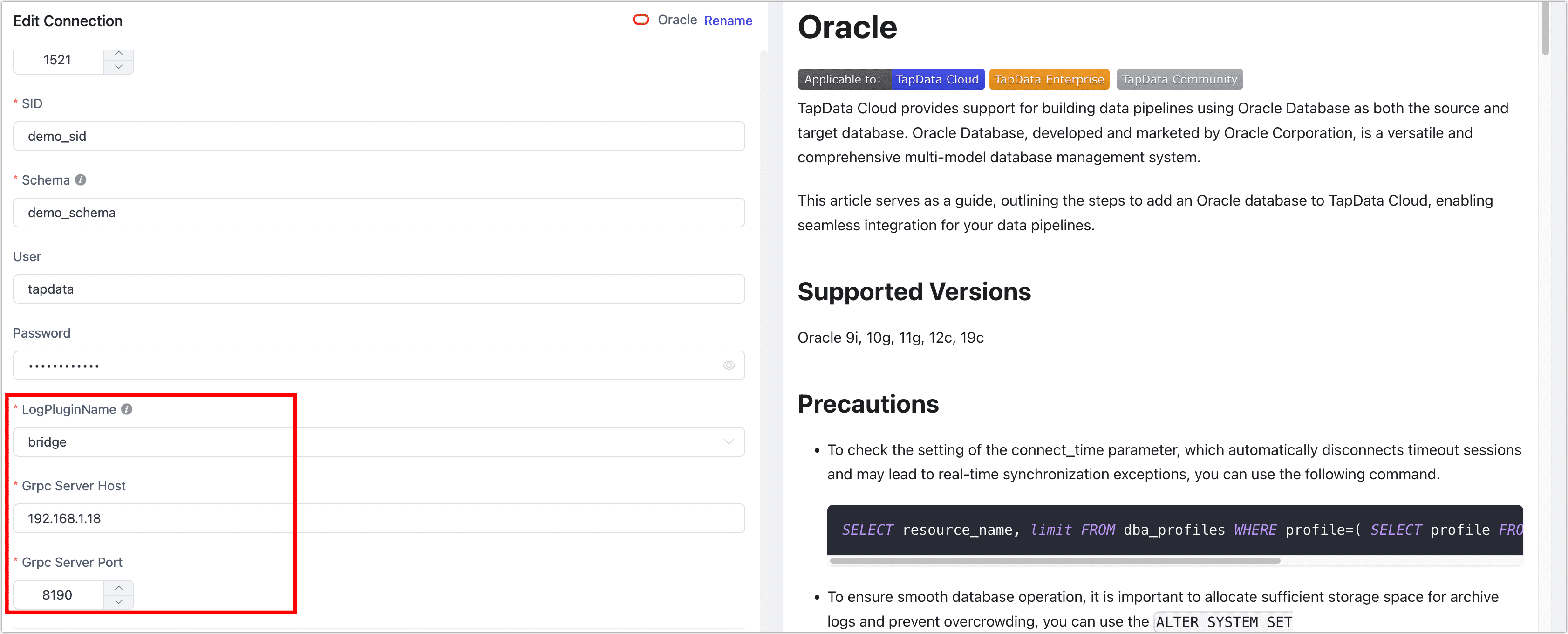 Set Raw Log Plugin