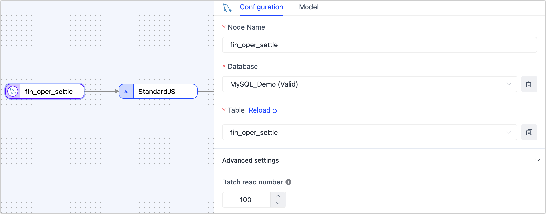 Select Source Table