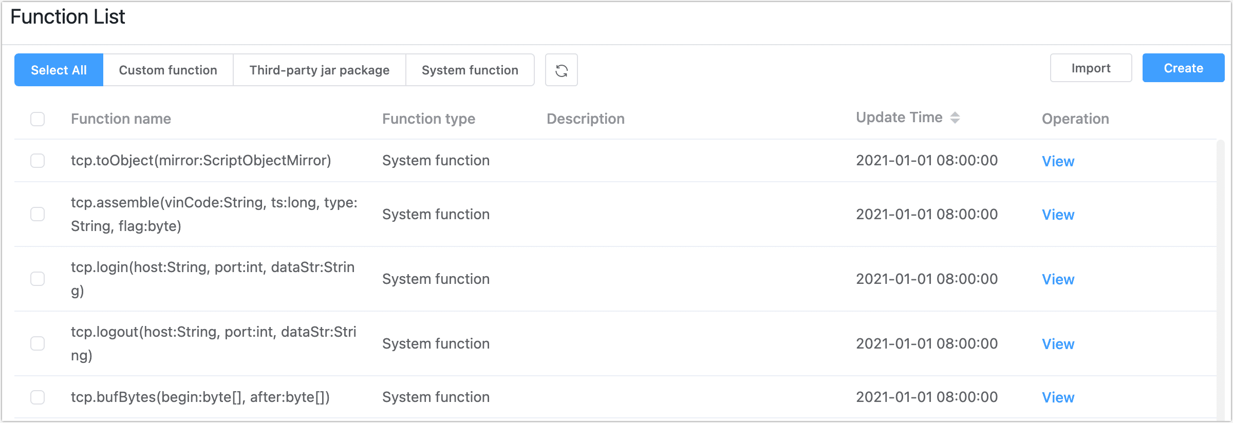 View Functions